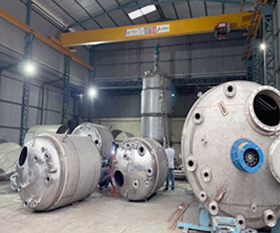 Jacketed reactors and mixing vessel