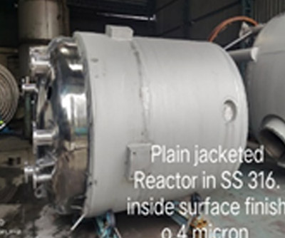 Jacketed reactors and mixing vessel